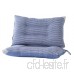 KLGG Adult Pillow Student Dormitory Cervical Spine Comfort Household Hard Two Pack Blue Stripe 74Cm*45Cm - B07VQV8Z9X